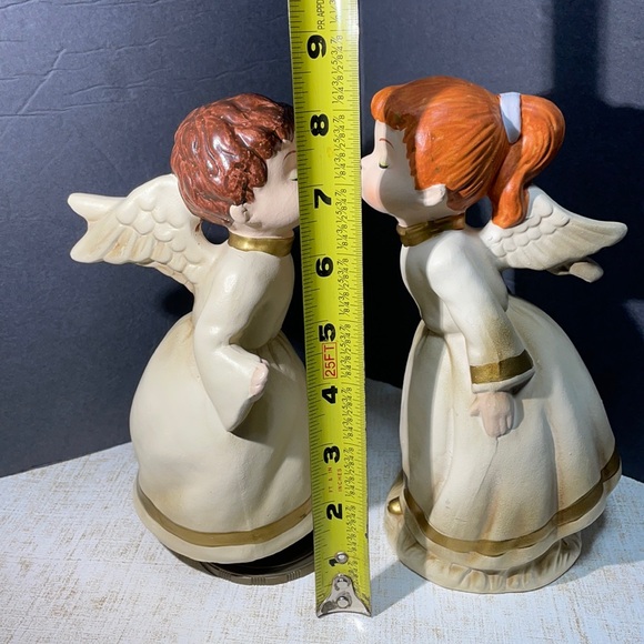 Vintage Kissing Angel Spining Music Box!  made in japan - Picture 10 of 10